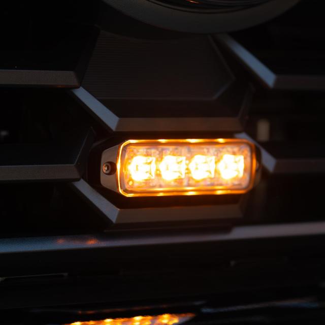 Stinger & Grille Bracket - Installed Closeup