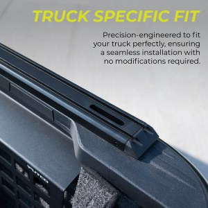 Close-up of truck-specific TEC Skin system designed for seamless installation with no modifications required