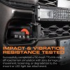 Tested under harsh vibration and off-road stress. Tested under harsh vibration and off-road stress.