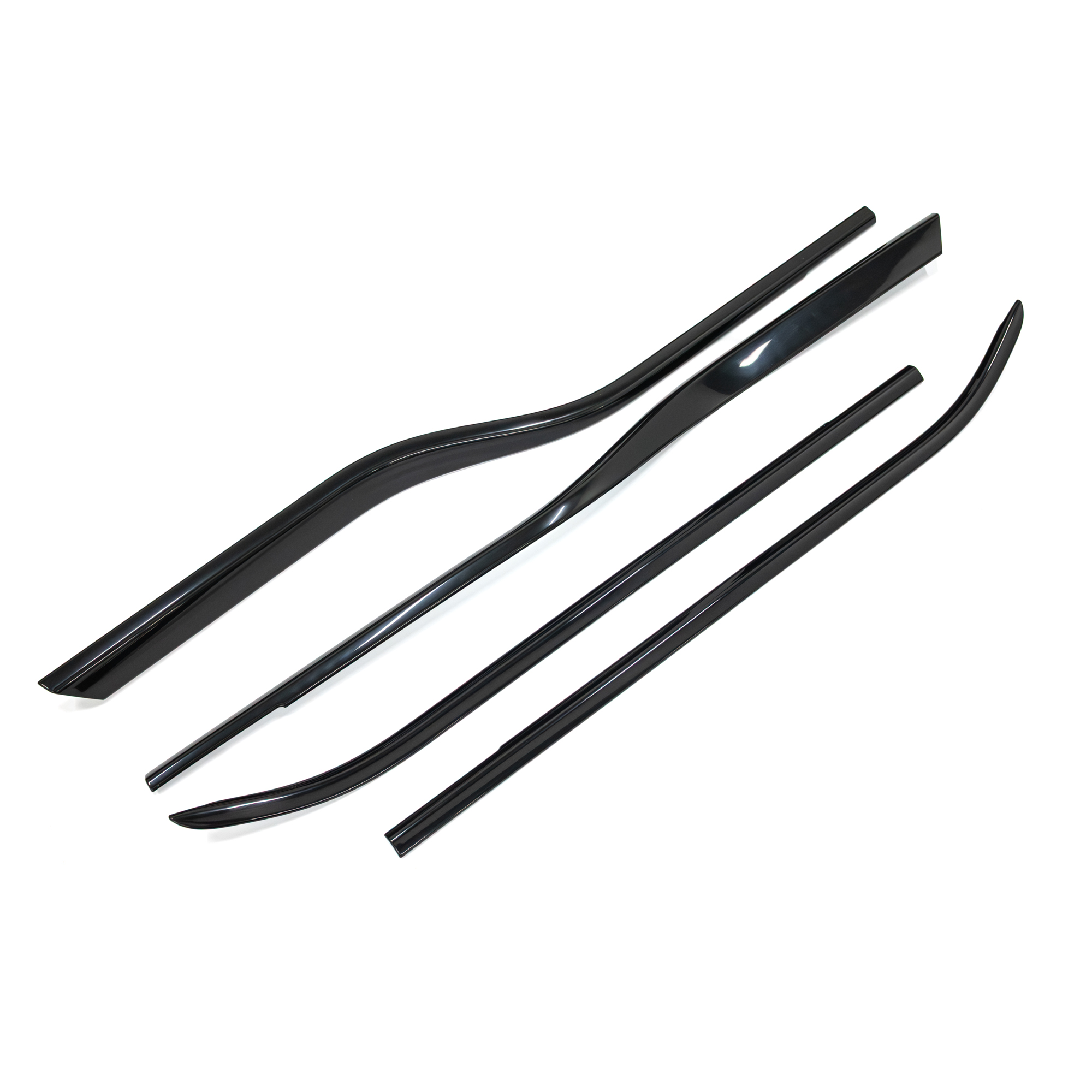 Tinted window trim accents installed along window frames Tinted window trim accents installed along window frames