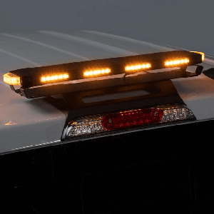 Tri Color Hornet Roof Top Light Bar, with 32 different Strobe Patterns in Amber, White and Blue