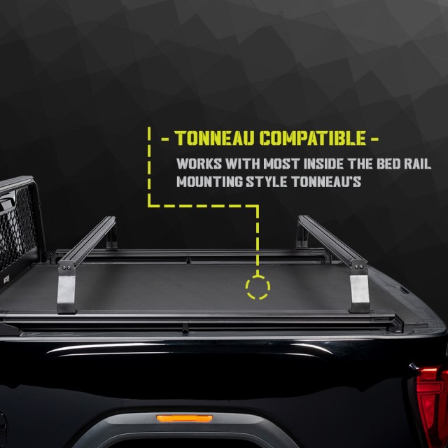 TONNEAU COMPATIBLE - Compatible with most "inside the bed mounting style" tonneaus.