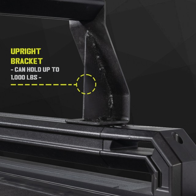 UPRIGHT BRACKETS - Best-in-class Elevated HD Brackets can hold up up-to 1,000lbs.
