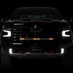 Virtual Blade Amber Pattern (Ford Raptor Style) Amber DRL Shown - Front View