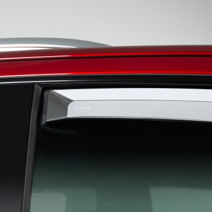 Creates less wind noise so you can have your windows down and hear minimal turbulence.