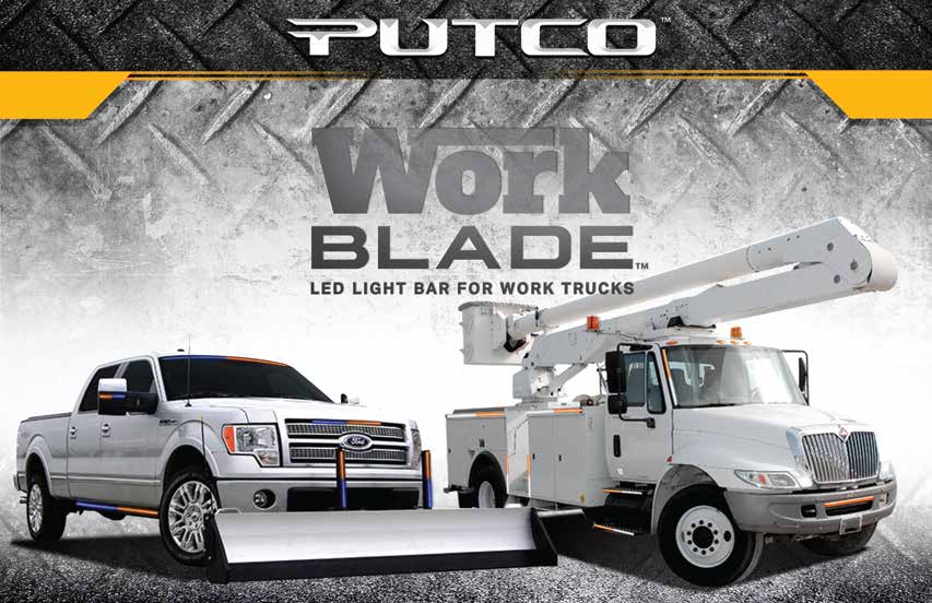 Putco Amber & Blue Work Blade LED Lights