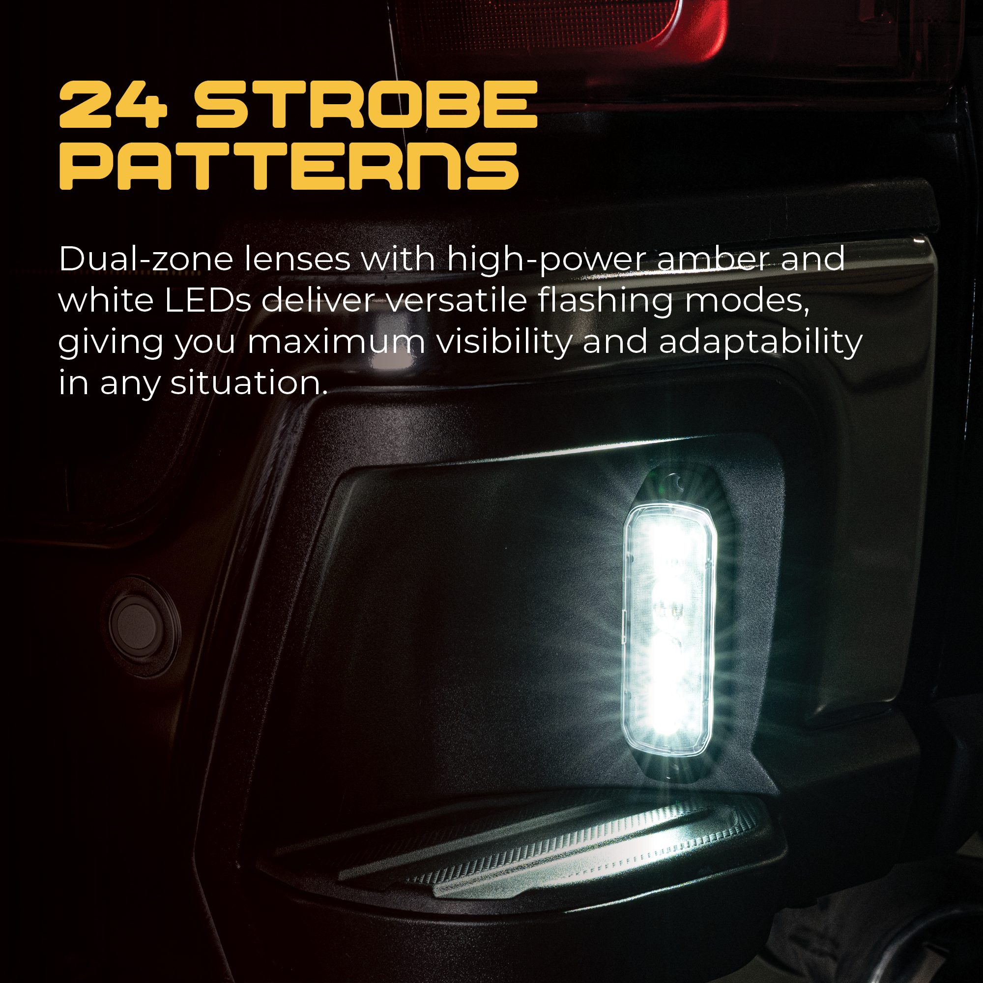 YJ_infographics8 Putco YellowJacket™ Perimeter Strobe Lightheads with Amber & White LEDs
