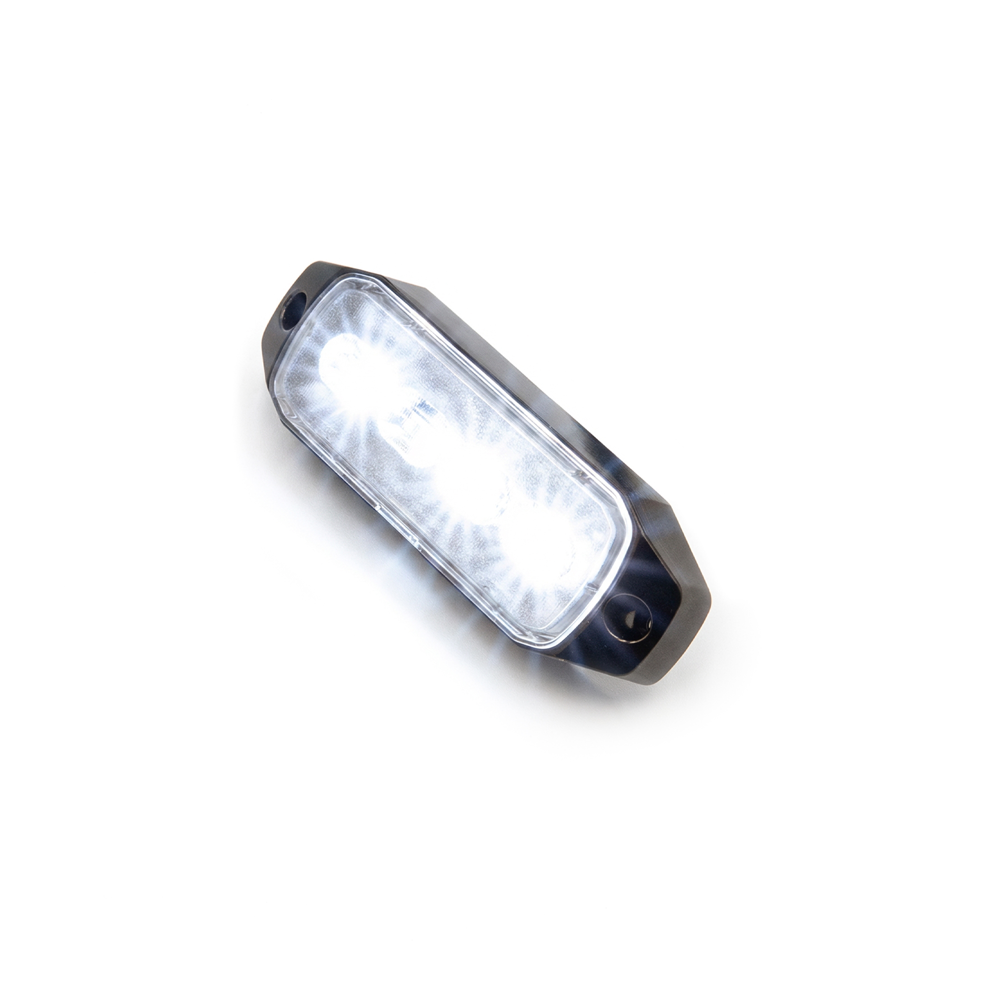 Features a wide beam that projects to the front and sides for strong multi-angle visibility Features a wide beam that projects to the front and sides for strong multi-angle visibility