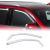Yukon/Suburban - Front Only Two Piece Chrome Window Visor Kit Yukon/Suburban - Front Only Two Piece Chrome Window Visor Kit