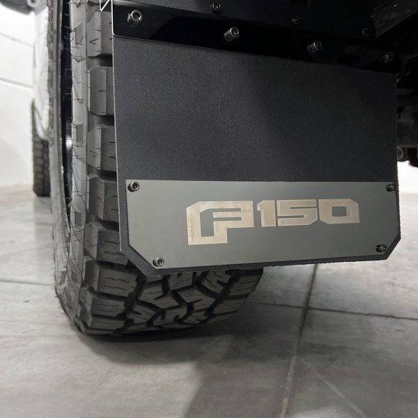 78510FD Putco Solid F150 Logo Mud Flaps Front Set (Set of 2) Fits