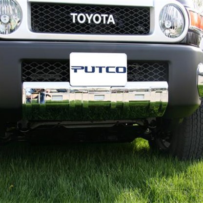 Putco Chrome Front Apron Cover Installed on FJ Cruiser