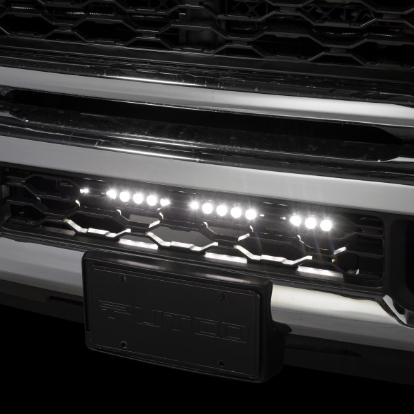 Luminix LED Light Bar Mounted in Grille of Ram