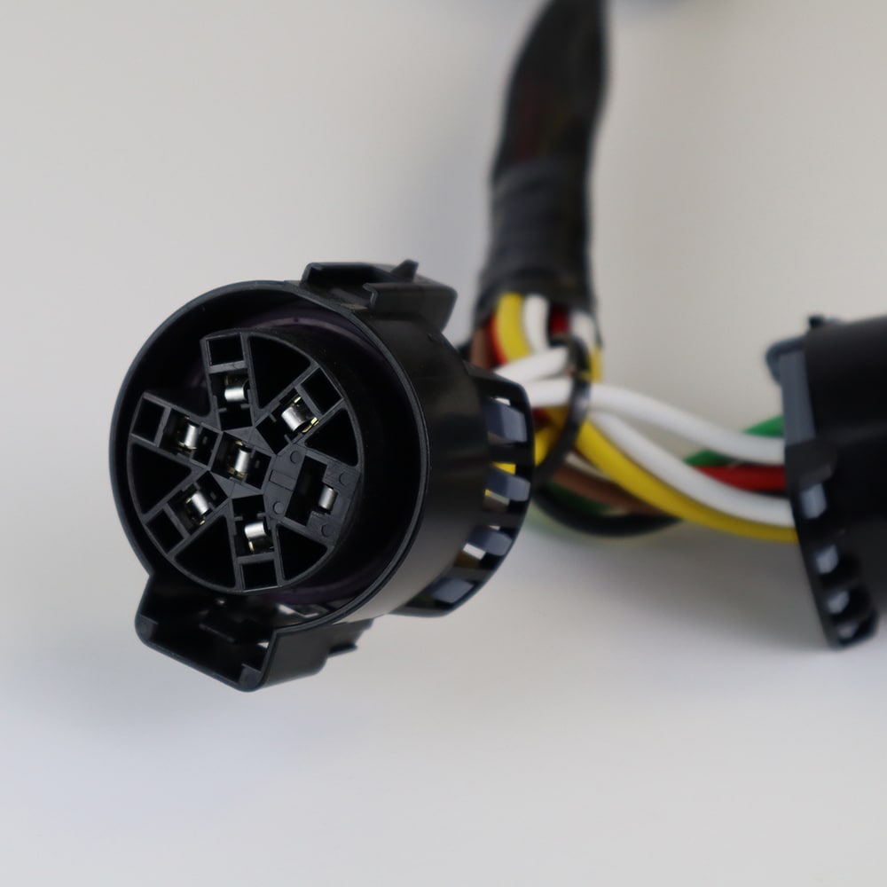 7 Pin To 4 Pin Trailer Harness Adapter - With Reverse & 12V Wire For USCAR Connectors