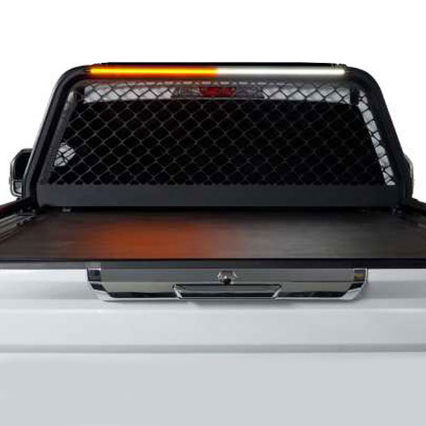 89041&9300944 Putco Boss Headache Rack with Amber & White LED Strobe