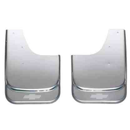 Putco Chevy Bowtie Logo Stainless Steel Mud Flaps