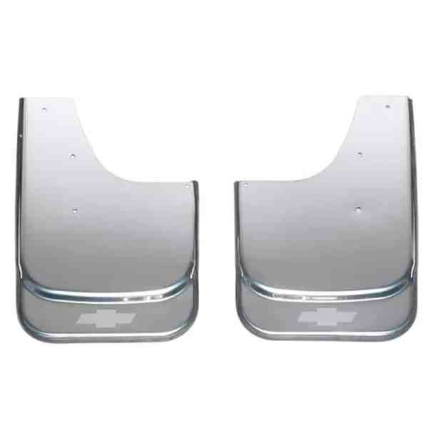 Putco Chevy Bow Tie Logo Stainless Steel Mud Flaps 1 Pair