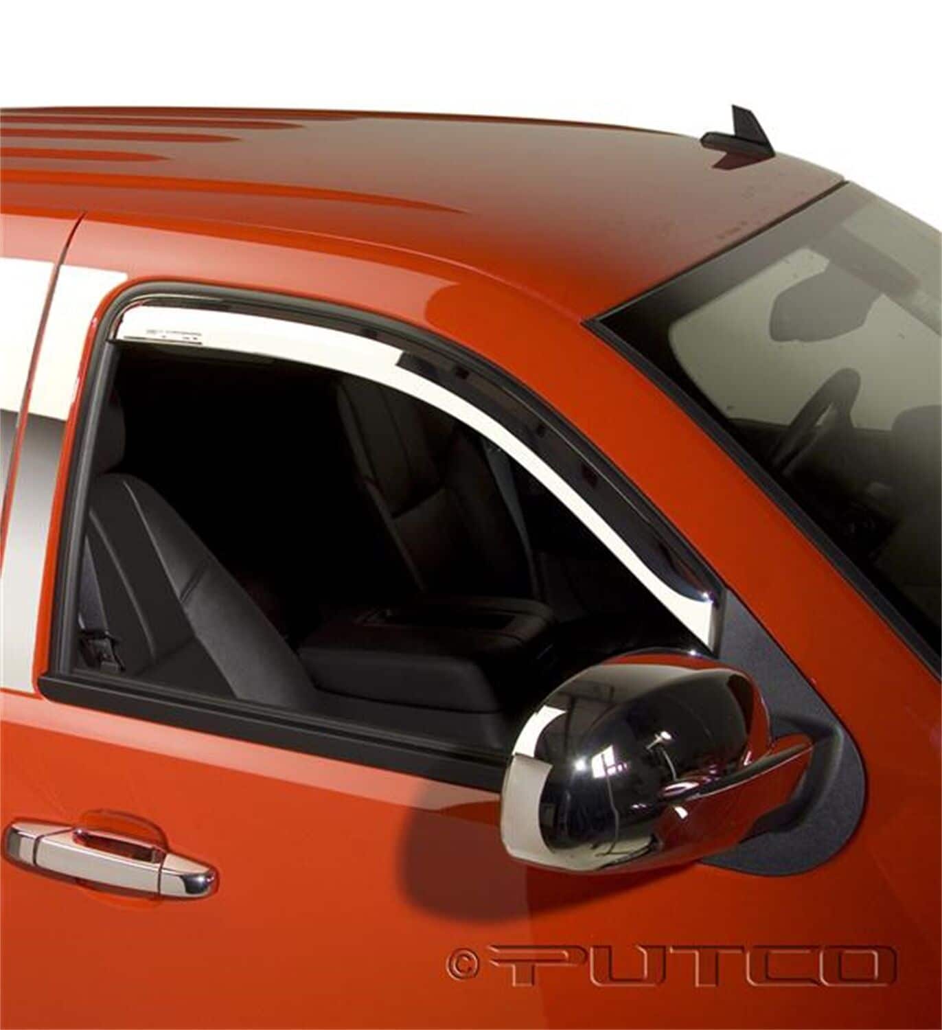 480244 - Putco Element Chrome Window Deflectors Fits Chevy