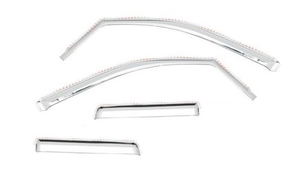 Chrome Window Visors - Front & Rear Set