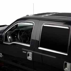 Putco Chrome Window Visors & Trim Accents Shown