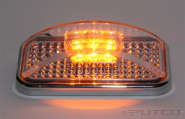 Amber LED with Clear Lens